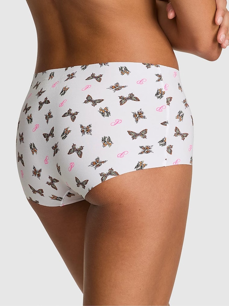 Victoria's Secret PINK White Butterfly Short No Show Knickers - Image 2 of 3