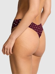 Victoria's Secret PINK Purple Rose Thong No Show Knickers - Image 2 of 3
