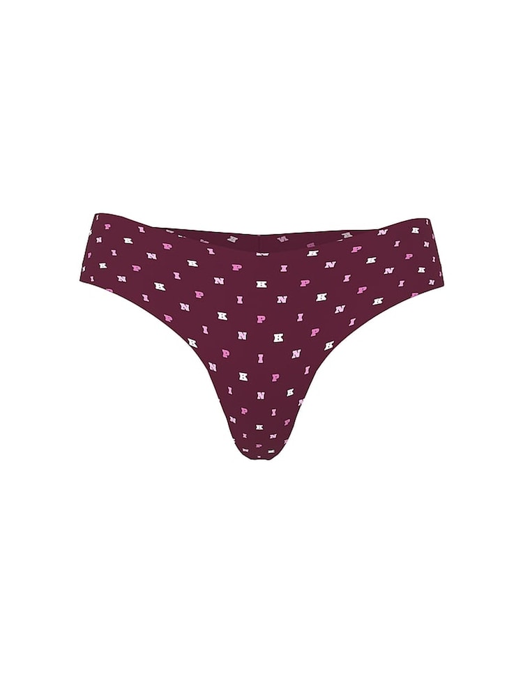Victoria's Secret PINK Purple Rose Thong No Show Knickers - Image 3 of 3