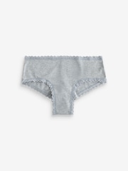 Victoria's Secret White/Pink/Black/Grey Cheeky 7 Pack Lace Trim Knickers - Image 10 of 12