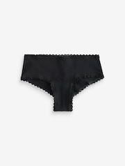 Victoria's Secret White/Pink/Black/Grey Cheeky 7 Pack Lace Trim Knickers - Image 12 of 12