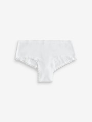 Victoria's Secret White/Pink/Black/Grey Cheeky 7 Pack Lace Trim Knickers - Image 6 of 12