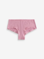 Victoria's Secret White/Pink/Black/Grey Cheeky 7 Pack Lace Trim Knickers - Image 8 of 12
