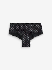 Victoria's Secret White/Pink/Black/Grey Cheeky 7 Pack Lace Trim Knickers - Image 9 of 12