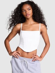 Victoria's Secret PINK White Soft Stretch Bra Top - Image 1 of 3