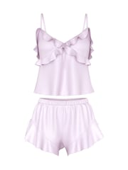 Victoria's Secret Delicate Violet Purple Ruffled Cami Set - Image 1 of 2