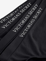 Victoria's Secret Black Hipster 4 Pack Logo Knickers - Image 5 of 6