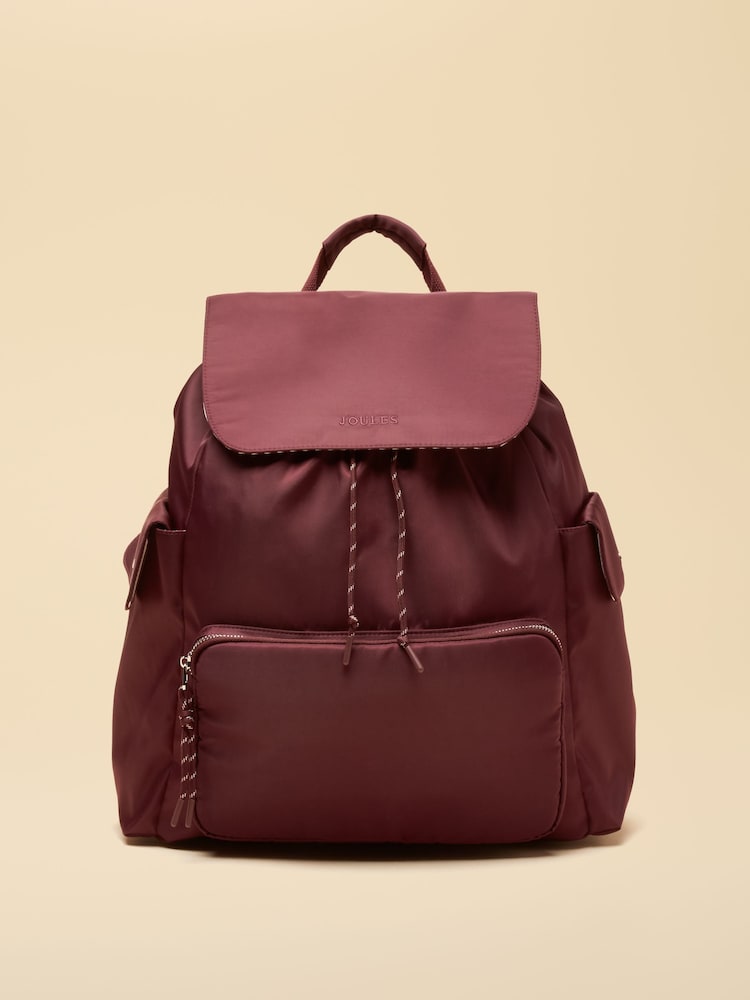 Joules Cambeck Berry Red Rucksack - Image 1 of 6 Joules Cambeck Berry Red Rucksack - Image 1 of 6