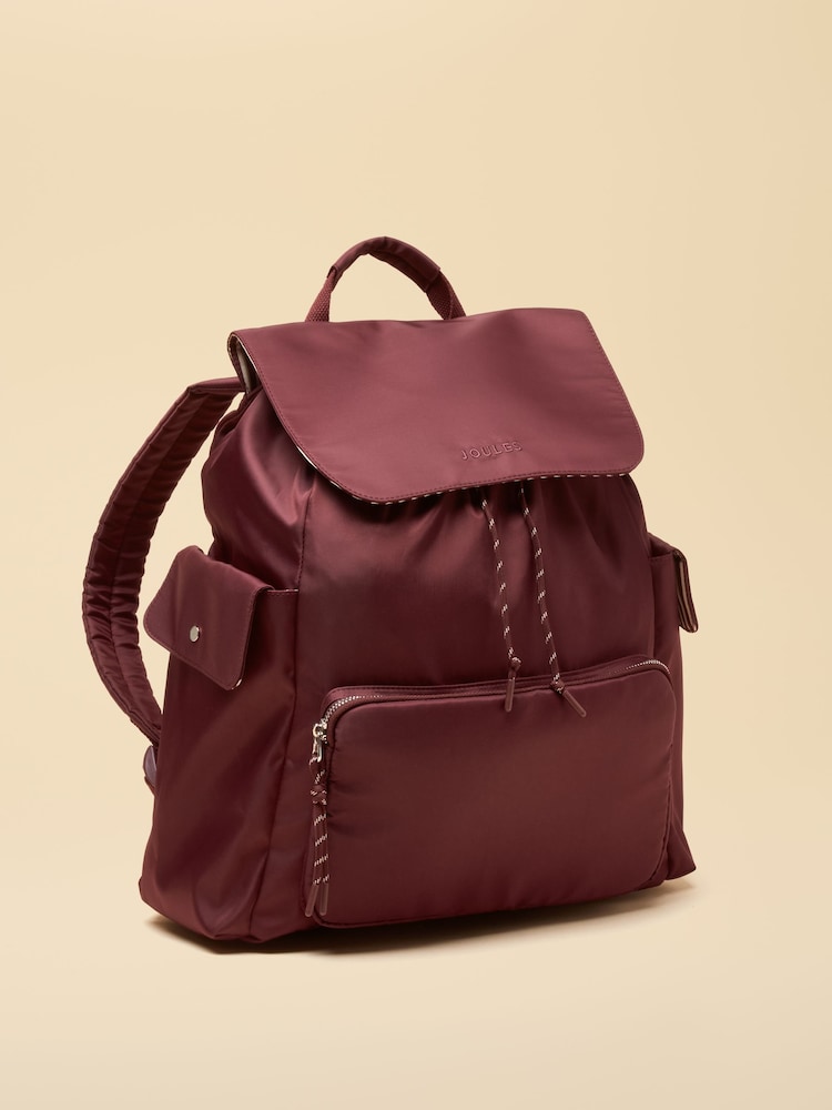 Joules Cambeck Berry Red Rucksack - Image 2 of 6 Joules Cambeck Berry Red Rucksack - Image 2 of 6