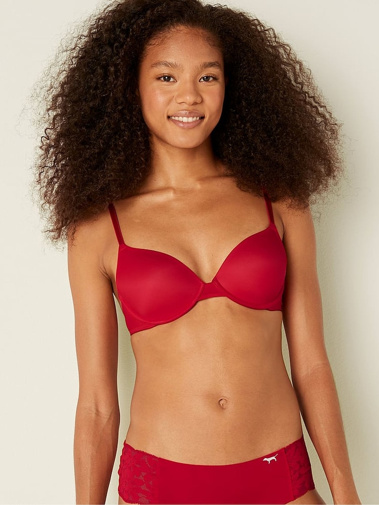 Victoria's Secret PINK Red Lightly Lined Demi Bra - Image 1 of 5