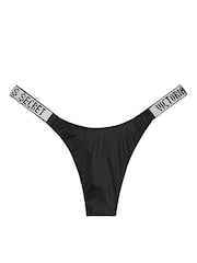 Victoria's Secret Black Shine Strap Knickers - Image 7 of 7