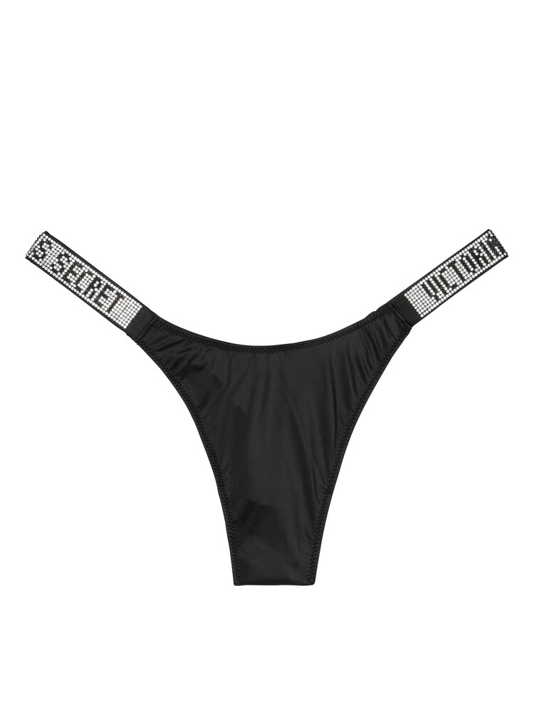 Victoria's Secret Black Shine Strap Knickers - Image 7 of 7