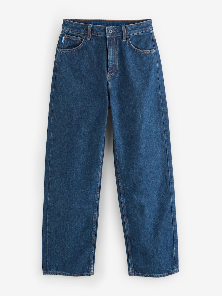 HUGO Blue Leni Dark Wash Wide Leg Denim Jeans - Image 1 of 1