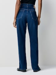 BOSS Blue Slim Straight Fit Ada Dark Wash Denim Jeans - Image 2 of 5