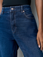 BOSS Blue Slim Straight Fit Ada Dark Wash Denim Jeans - Image 5 of 5