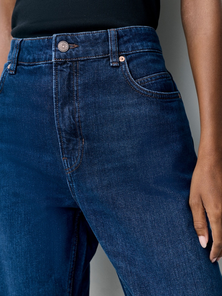 BOSS Blue Slim Straight Fit Ada Dark Wash Denim Jeans - Image 5 of 5
