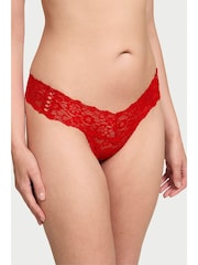 Victoria's Secret Red/Pink/Black/Purple Thong 5 Pack Knickers - Image 2 of 3