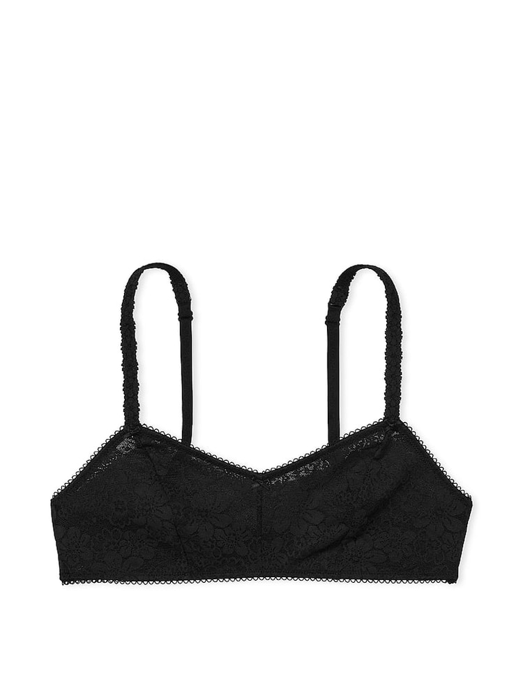 Victoria's Secret PINK Black Balcony Lace Bralette - Image 3 of 3