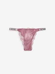 Victoria's Secret Purple Vapor Brazilian Shine Strap Knickers - Image 1 of 3