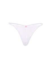Victoria's Secret Feather Blue G String Twinkle Strap Lace Knickers - Image 3 of 3