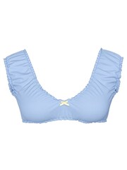 Victoria's Secret PINK Smooth Sailing Blue Short Sleeve Bikini Top - Image 3 of 3