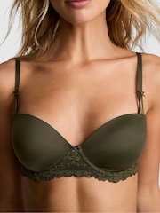 Victoria's Secret PINK Olive Green Push Up Balcony Bra - Image 3 of 4