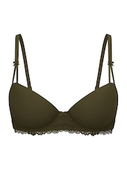 Victoria's Secret PINK Olive Green Push Up Balcony Bra - Image 4 of 4