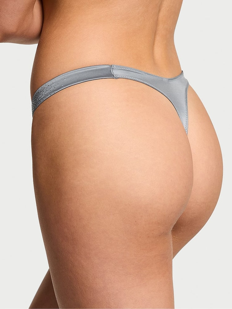 Victoria's Secret Asteroid Grey Scattered Shine Strap Knickers - Image 2 of 2
