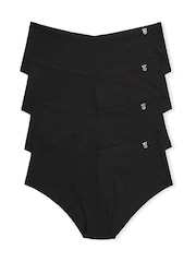 Victoria's Secret Black Cheeky 4 Pack Knickers - Image 1 of 8