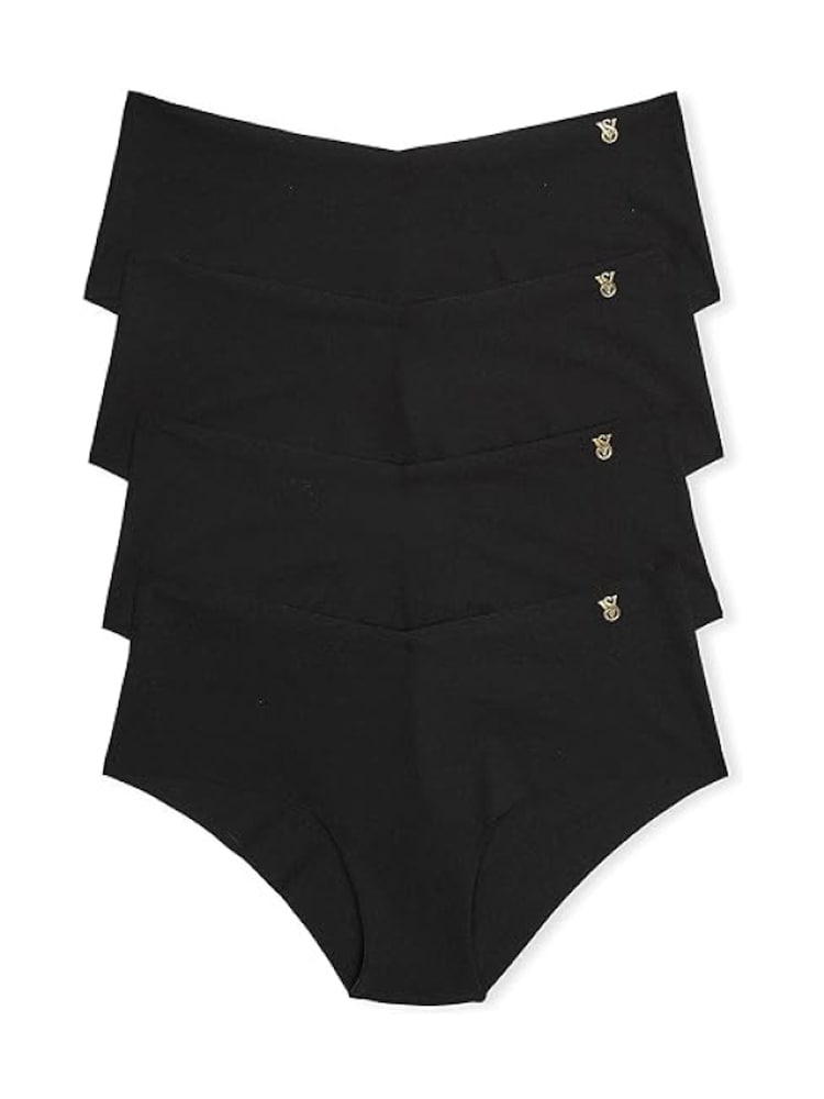 Victoria's Secret Black Cheeky 4 Pack Knickers - Image 1 of 8 Victoria's Secret Black Cheeky 4 Pack Knickers - Image 1 of 8