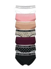Victoria's Secret White/Pink/Nude/Black 7 Pack Logo Knickers - Image 1 of 2