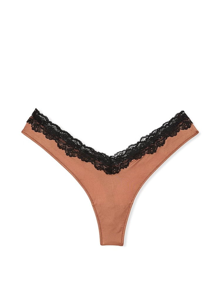 Victoria's Secret Caramel Nude Lace Trim Knickers - Image 3 of 3 Victoria's Secret Caramel Nude Lace Trim Knickers - Image 3 of 3