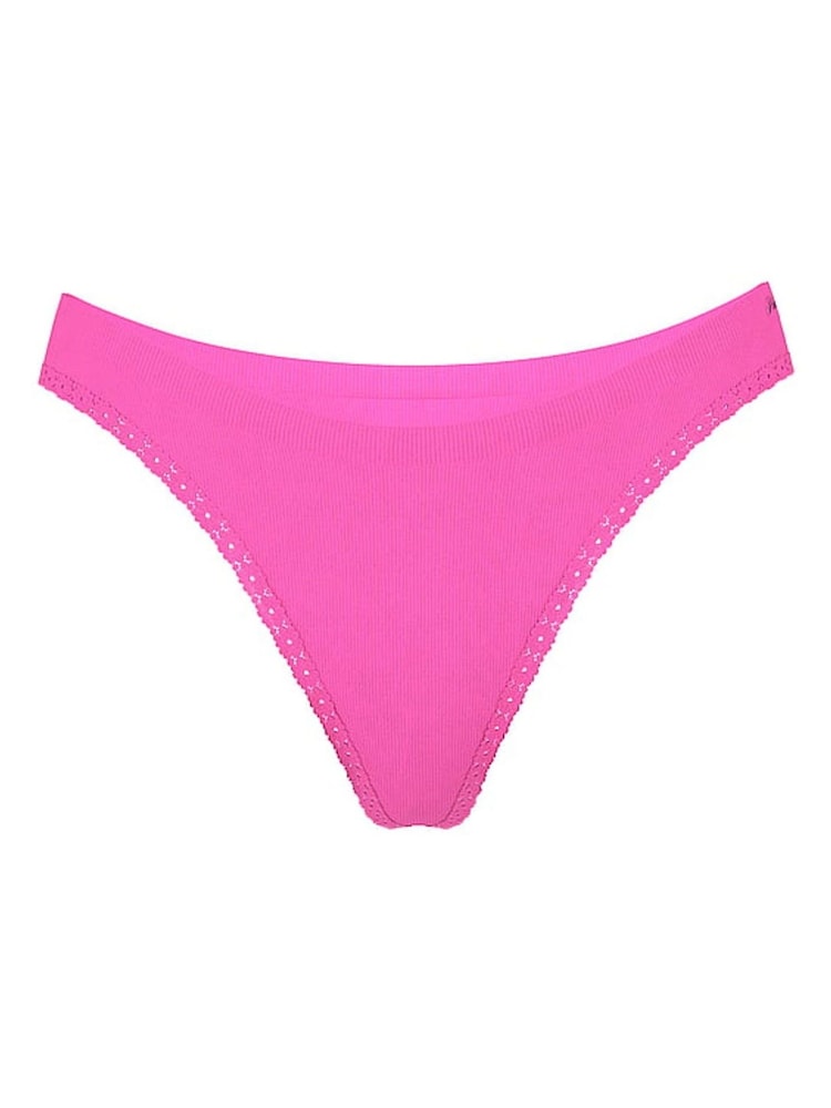 Victoria's Secret PINK Pink Gossip Thong Seamless Knickers - Image 3 of 3 Victoria's Secret PINK Pink Gossip Thong Seamless Knickers - Image 3 of 3