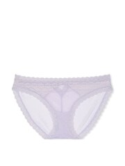 Victoria's Secret Feather Purple Bikini Daisy Lace Knickers - Image 3 of 3
