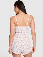 Victoria's Secret PINK White Shell Strawberries Pointelle Pyjama Shorts - Image 2 of 4