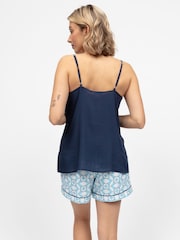 Cyberjammies Blue Solid Cami and Sleep Shorts - Image 2 of 4