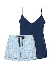 Cyberjammies Blue Solid Cami and Sleep Shorts - Image 4 of 4