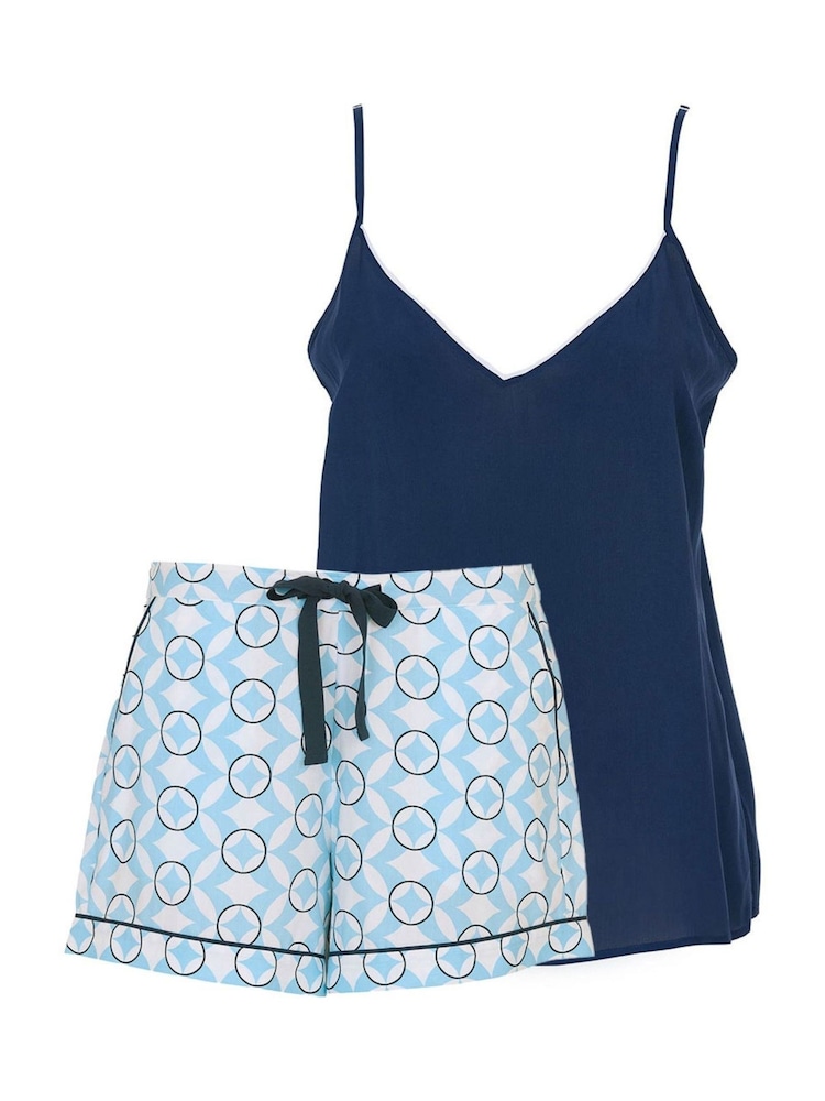 Cyberjammies Blue Solid Cami and Sleep Shorts - Image 4 of 4