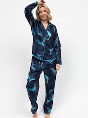 Cyberjammies Blue Long Sleeve Pyjamas Set - Image 1 of 4