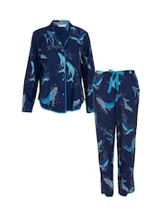 Cyberjammies Blue Long Sleeve Pyjamas Set - Image 4 of 4