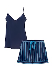 Cyberjammies Blue Solid Cami and Sleep Shorts - Image 1 of 1