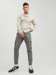 Dunkelgrau - Jack & Jones Cargohose - Bild 3 von 5