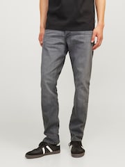 JACK & JONES Grey Glenn Slim Fit Jeans - Image 1 of 5