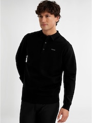 Calvin Klein Golf Stanton Black Polo Sweater - Image 4 of 8