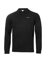 Calvin Klein Golf Stanton Black Polo Sweater - Image 5 of 8