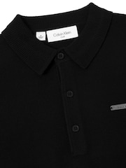 Calvin Klein Golf Stanton Black Polo Sweater - Image 7 of 8