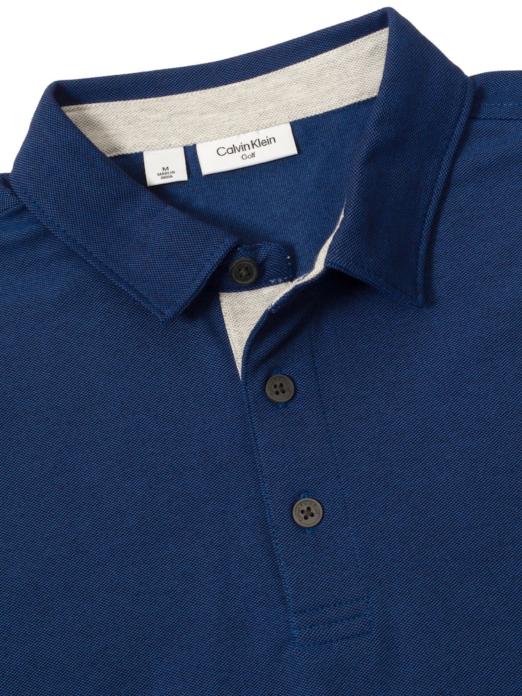 calvin klein navy blue dress shirt Calvin Klein Jeans Poplin Stretch Slim Fit Shirt, Blue (42)