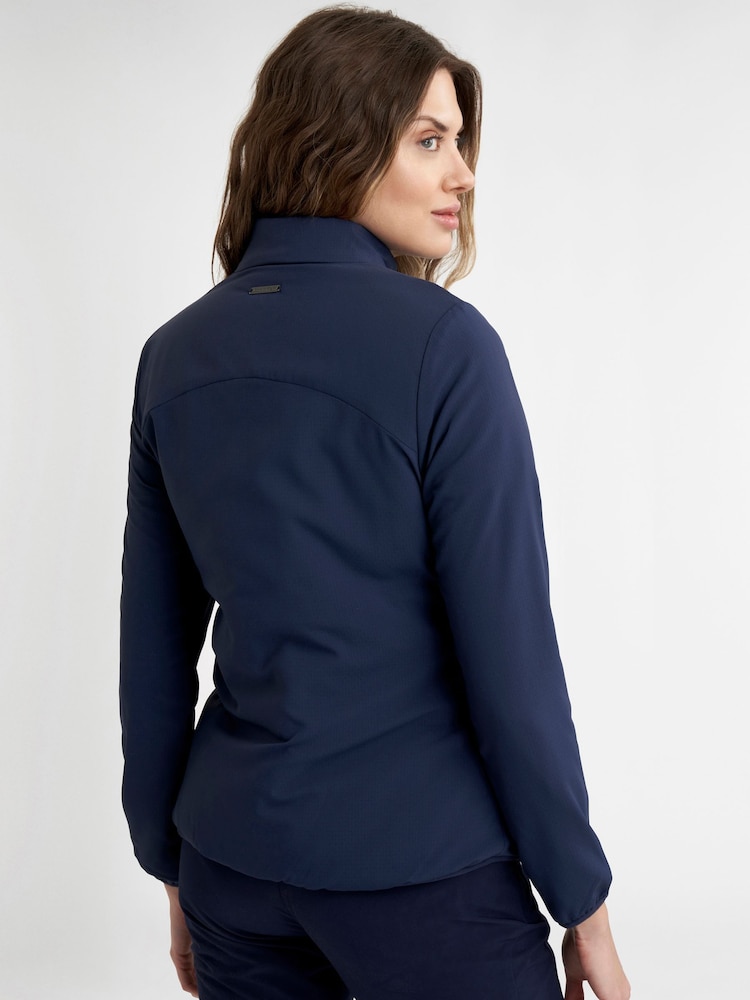 Calvin Klein Golf Blue Faye Full Zip Jacket - Image 2 of 9 Calvin Klein Golf Blue Faye Full Zip Jacket - Image 2 of 9