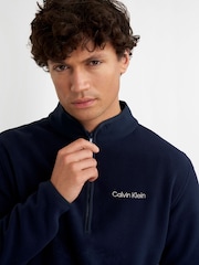 Calvin Klein Golf Blue Thompson Half Zip Fleece - Imagem 4 de 7
