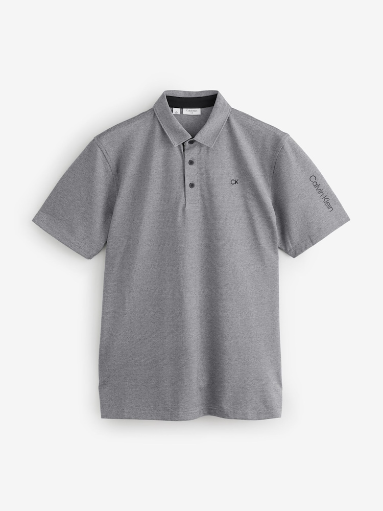 Calvin Klein Golf Uni Black Polo Shirt - Image 1 of 1 Calvin Klein Golf Uni Black Polo Shirt - Image 1 of 1